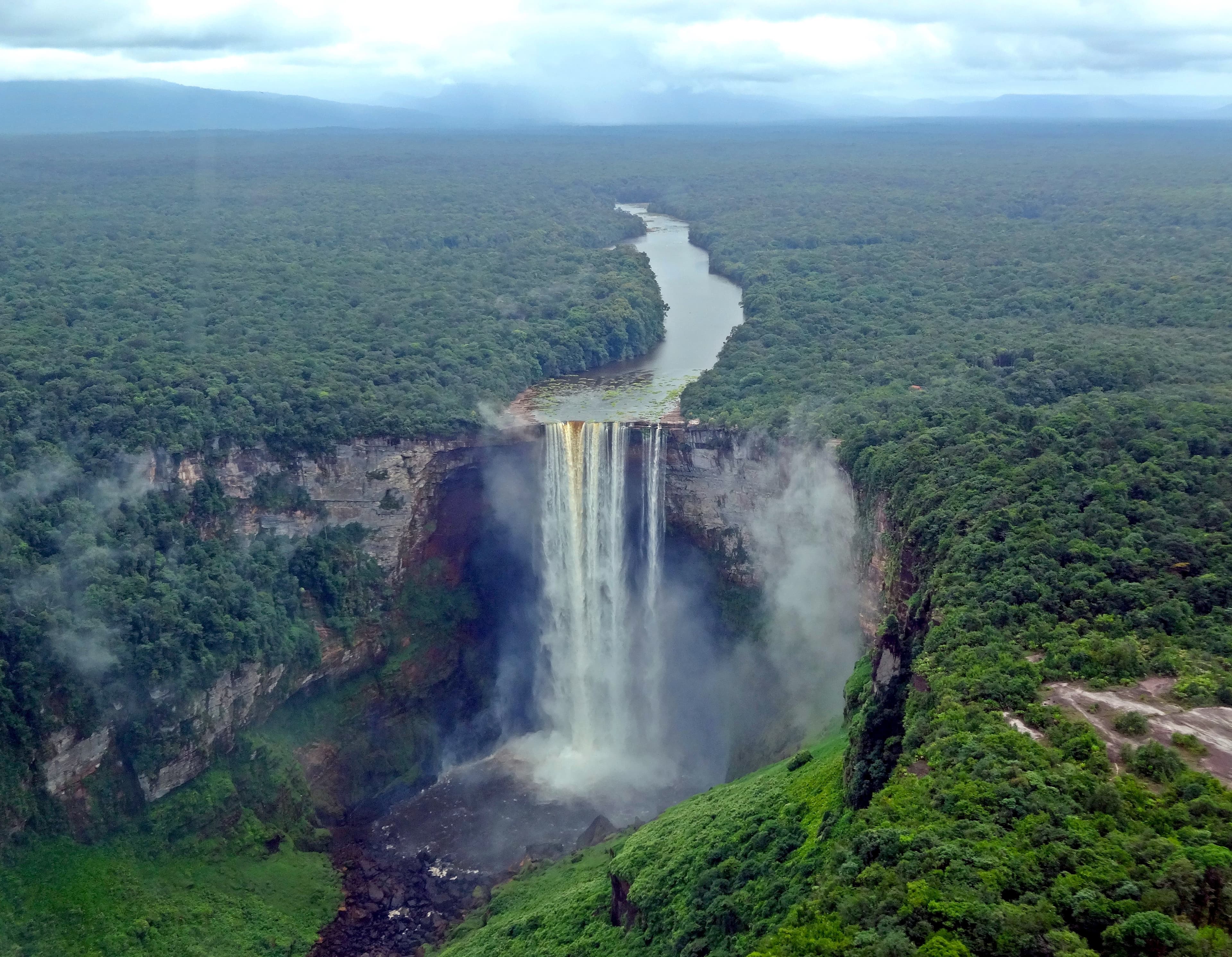 Aerial view of Kaieteur Falls, Guyana