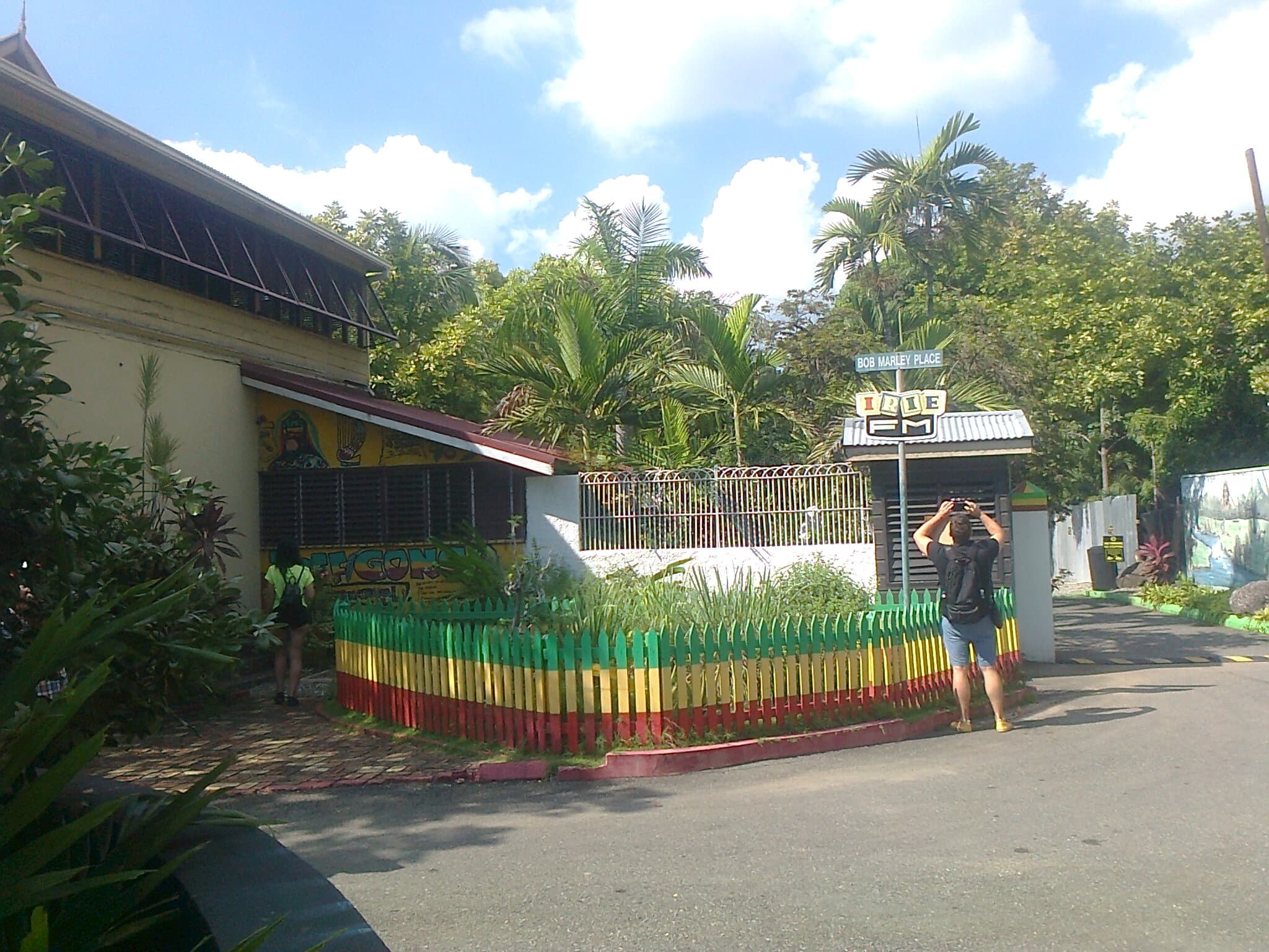 The Bob Marley Museum courtyard, Hope Road, Kingston, Jamaica