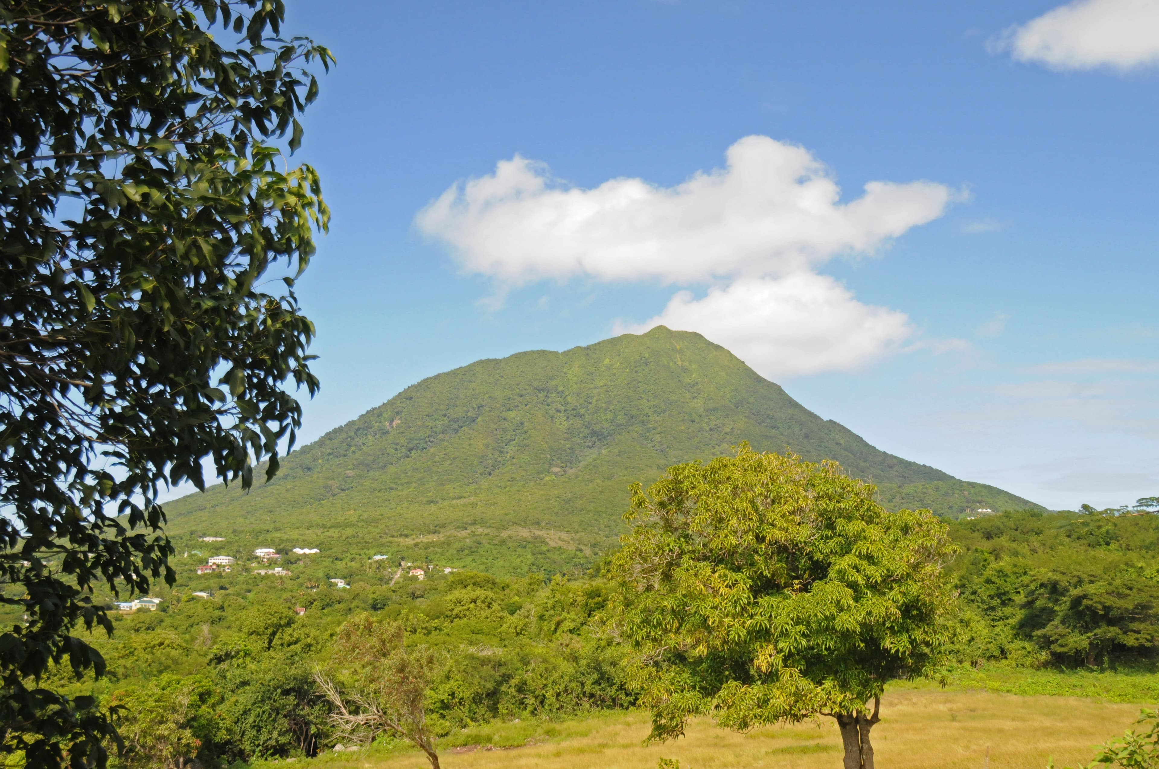 Nevis Peak, the extinct volcano at the centre of Nevis