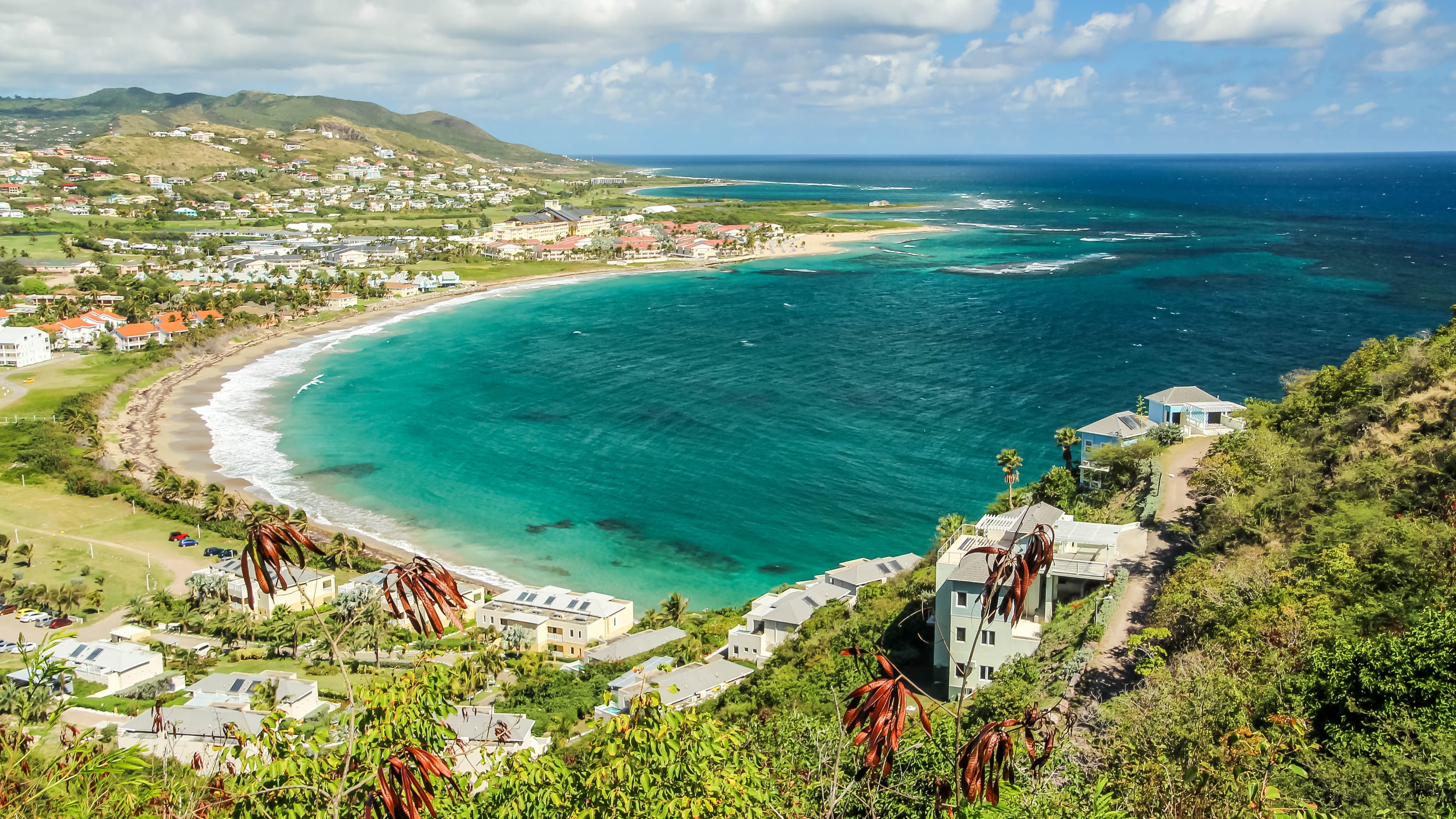 Frigate Bay viewed from Timothy Hill, St. Kitts