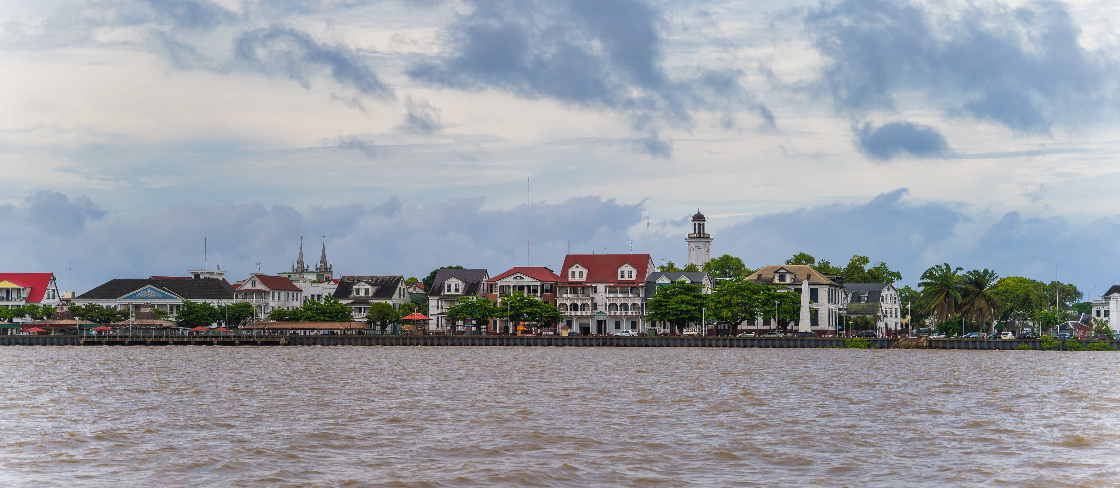 Waterkant, Paramaribo, with its UNESCO heritage buildings