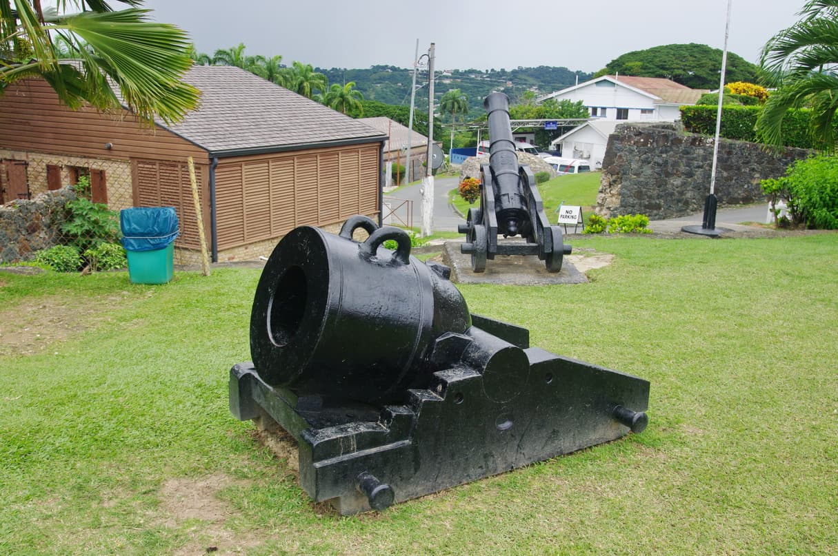 Cannons at Fort King George, Scarborough, Tobago